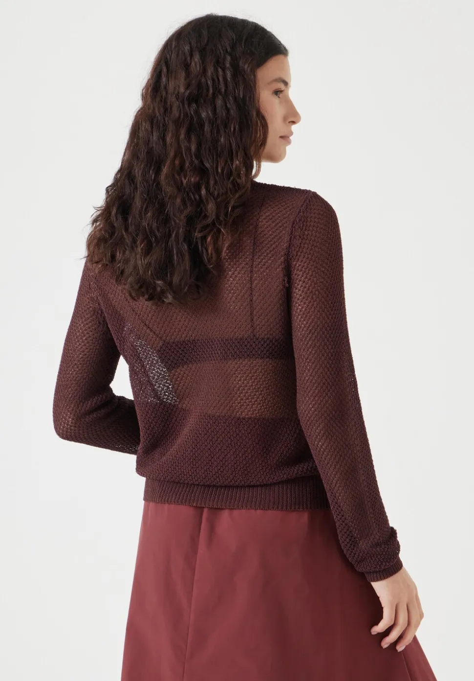 Soft Mesh Knitted Jumper