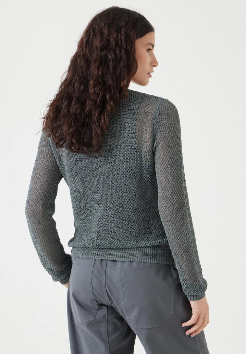 Soft Mesh Knitted Jumper