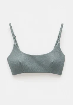 Square Neck Texture Bikini Top