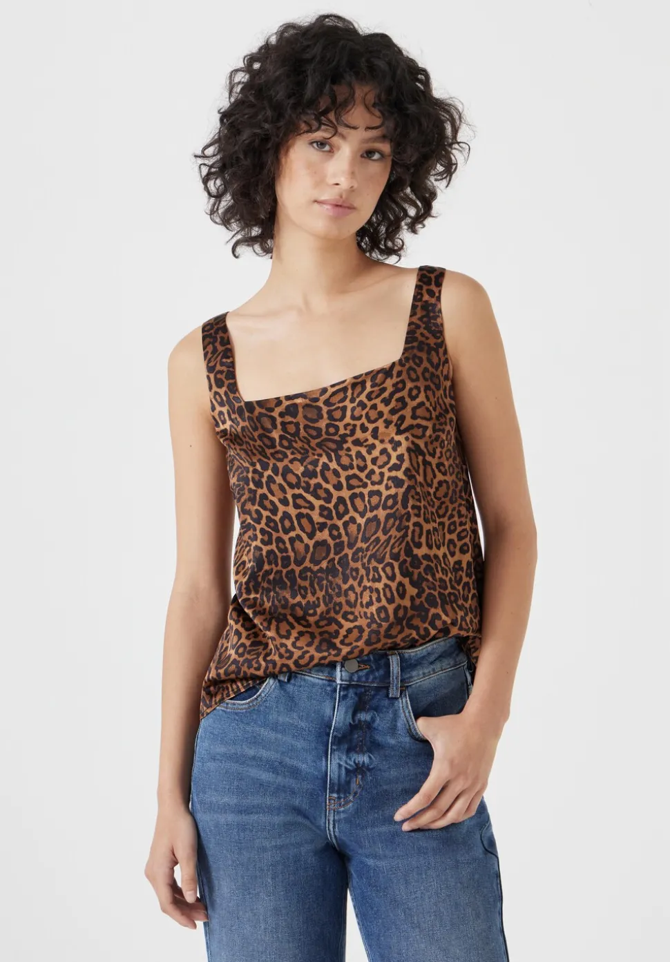 Square Neckline Tank Top