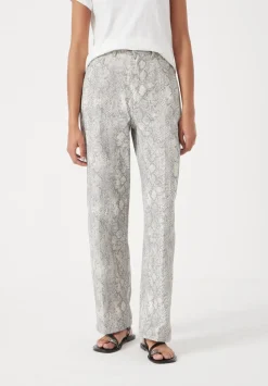 Straight Leg Printed Jeans