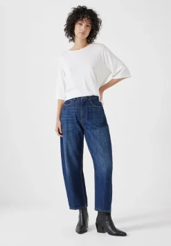 Stripe Barrel Leg Jeans