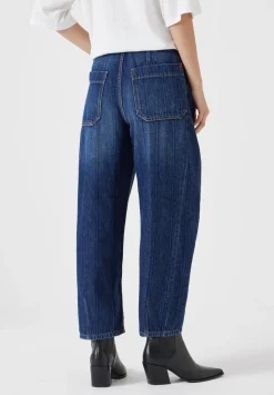Stripe Barrel Leg Jeans