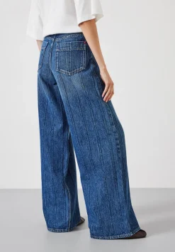 Stripe Wide Leg Jean