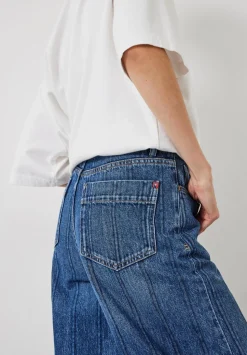 Stripe Wide Leg Jean
