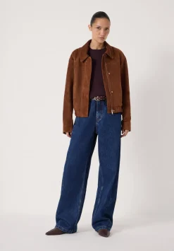 Suede Bomber Jacket