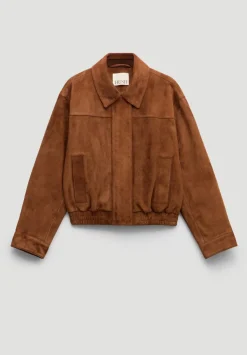Suede Bomber Jacket