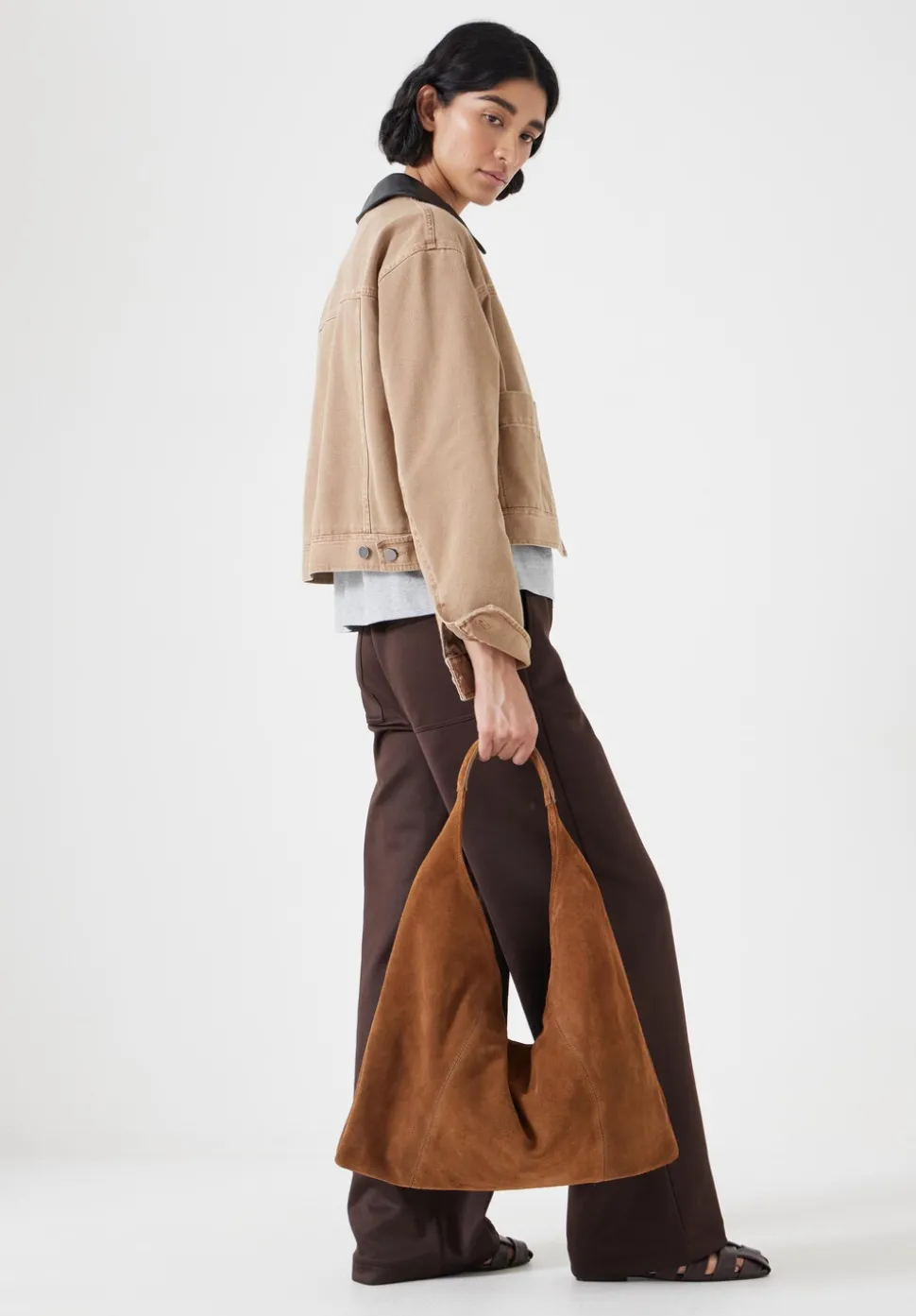 Suede Tote Bag