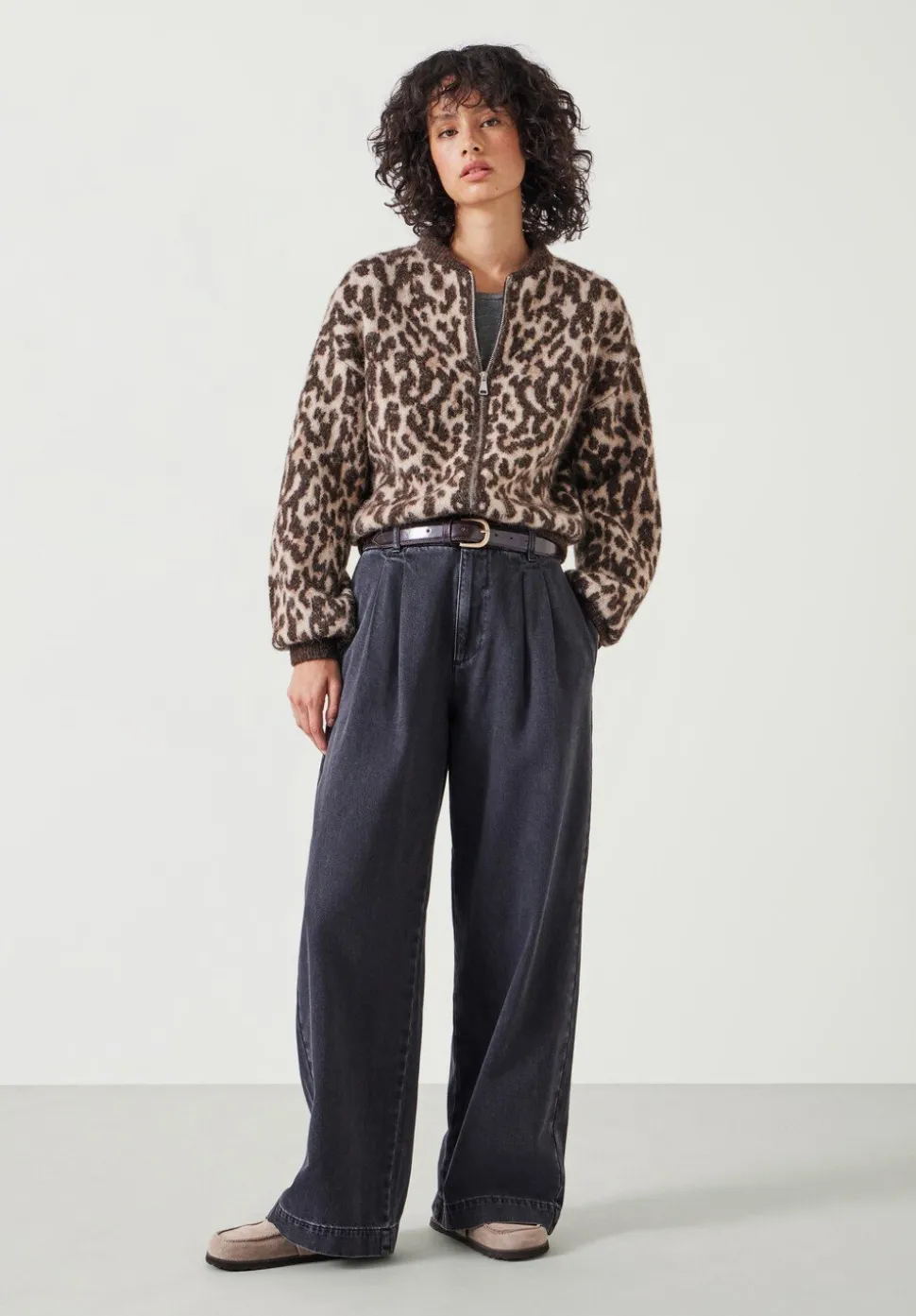 Susie Brushed Animal Bomber Jacket