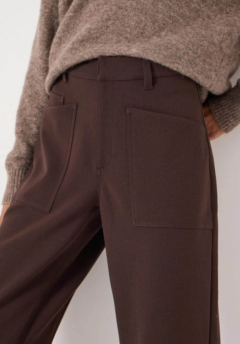 Tailored Cordi Barrel Leg Trousers