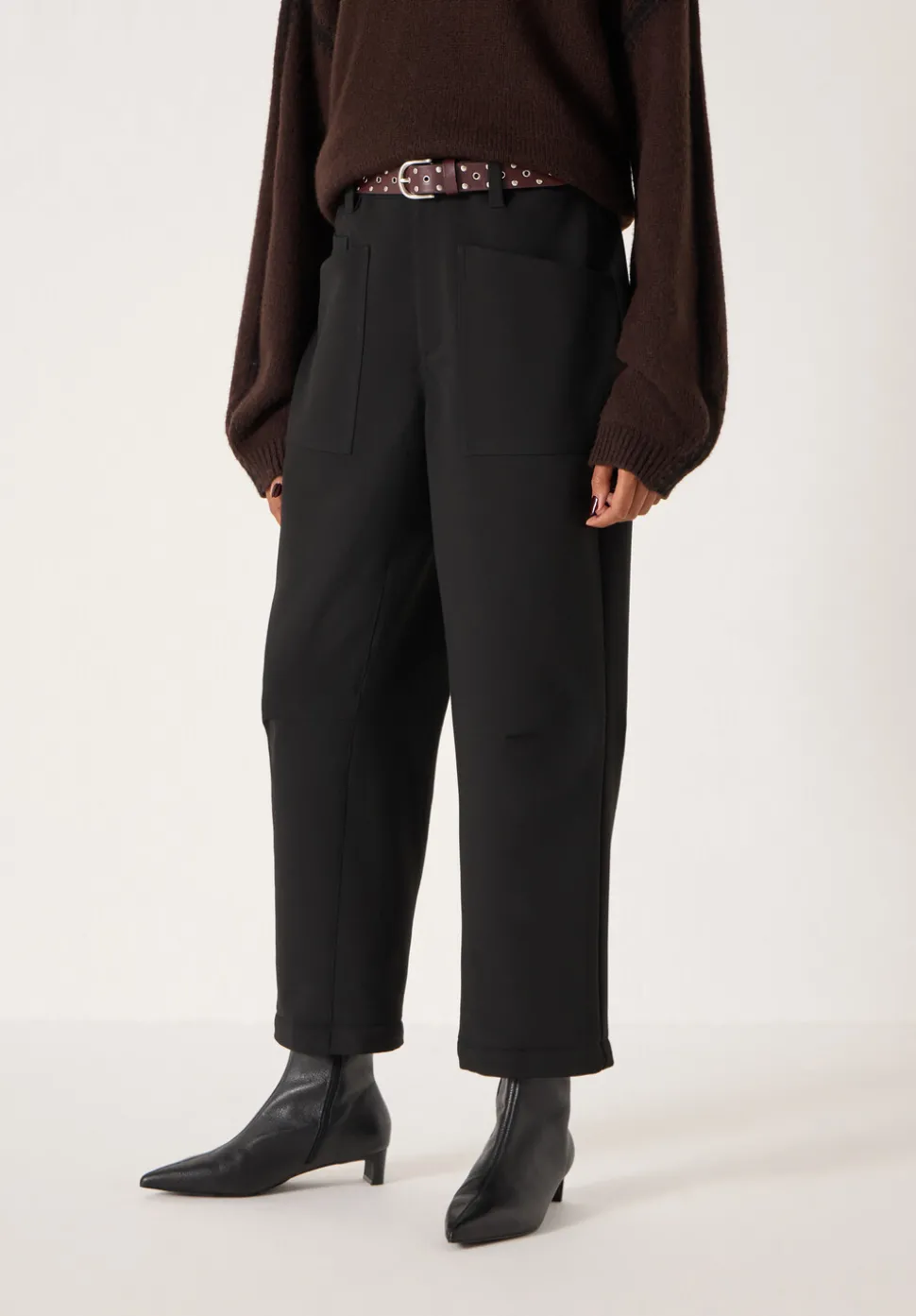 Tailored Cordi Barrel Leg Trousers