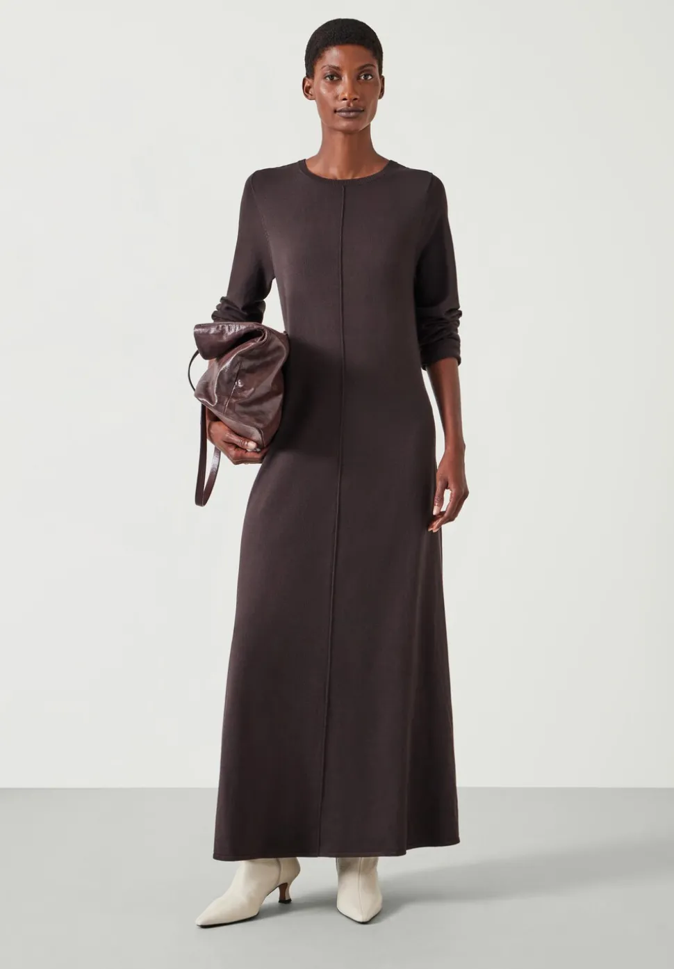 Talen Long Sleeved Knitted Maxi Dress