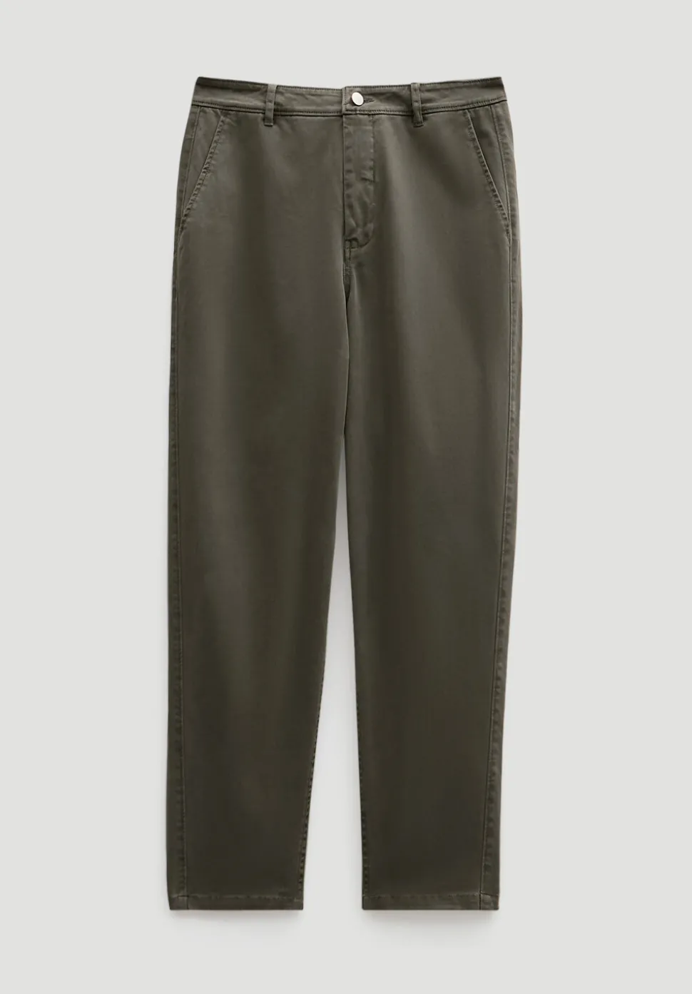 Tapered Leg Casual Trousers