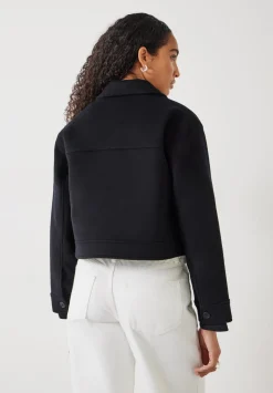 Taylah Relaxed Cropped Wool Jacket