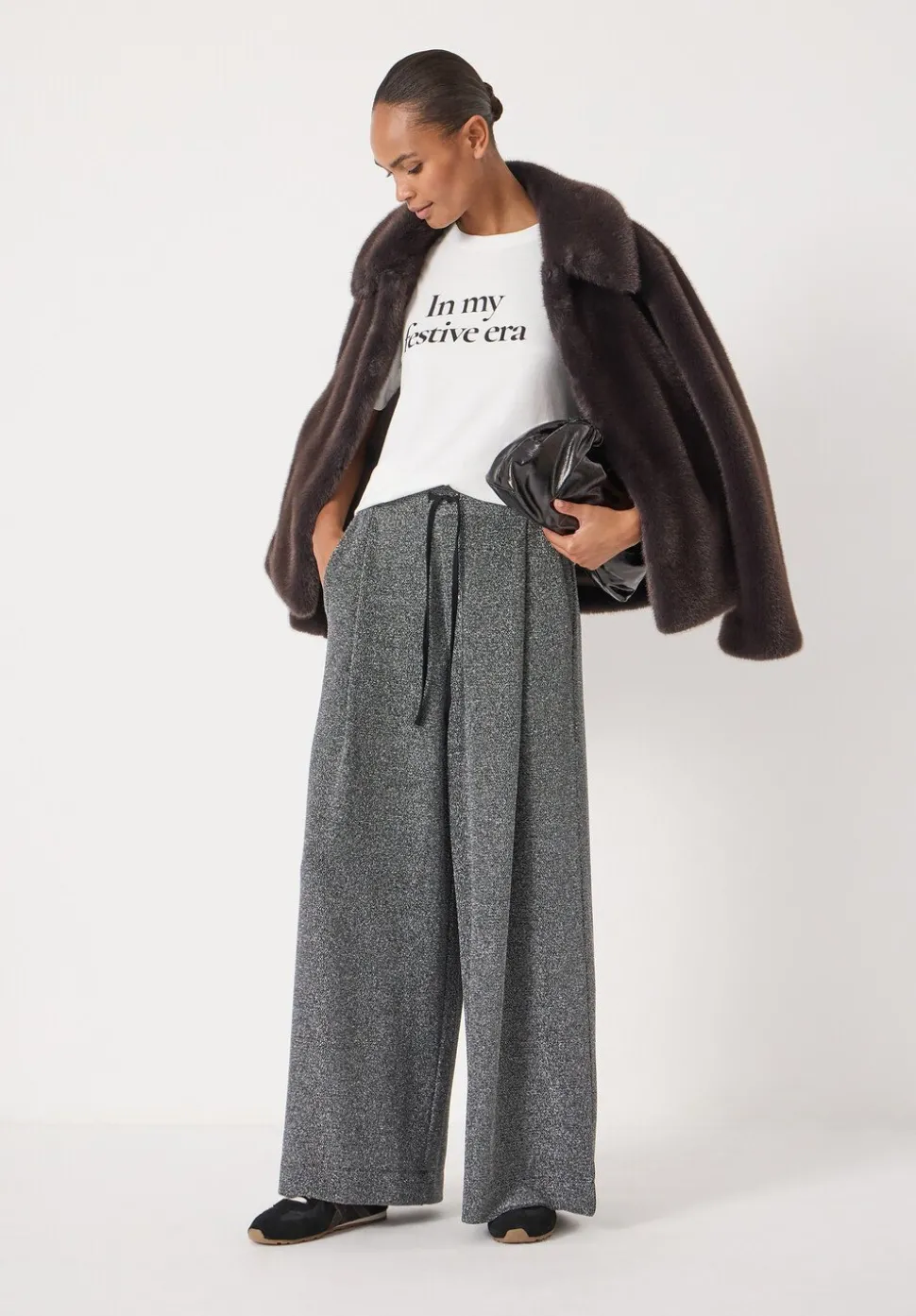 Taylor Metallic Wide Leg Trouser