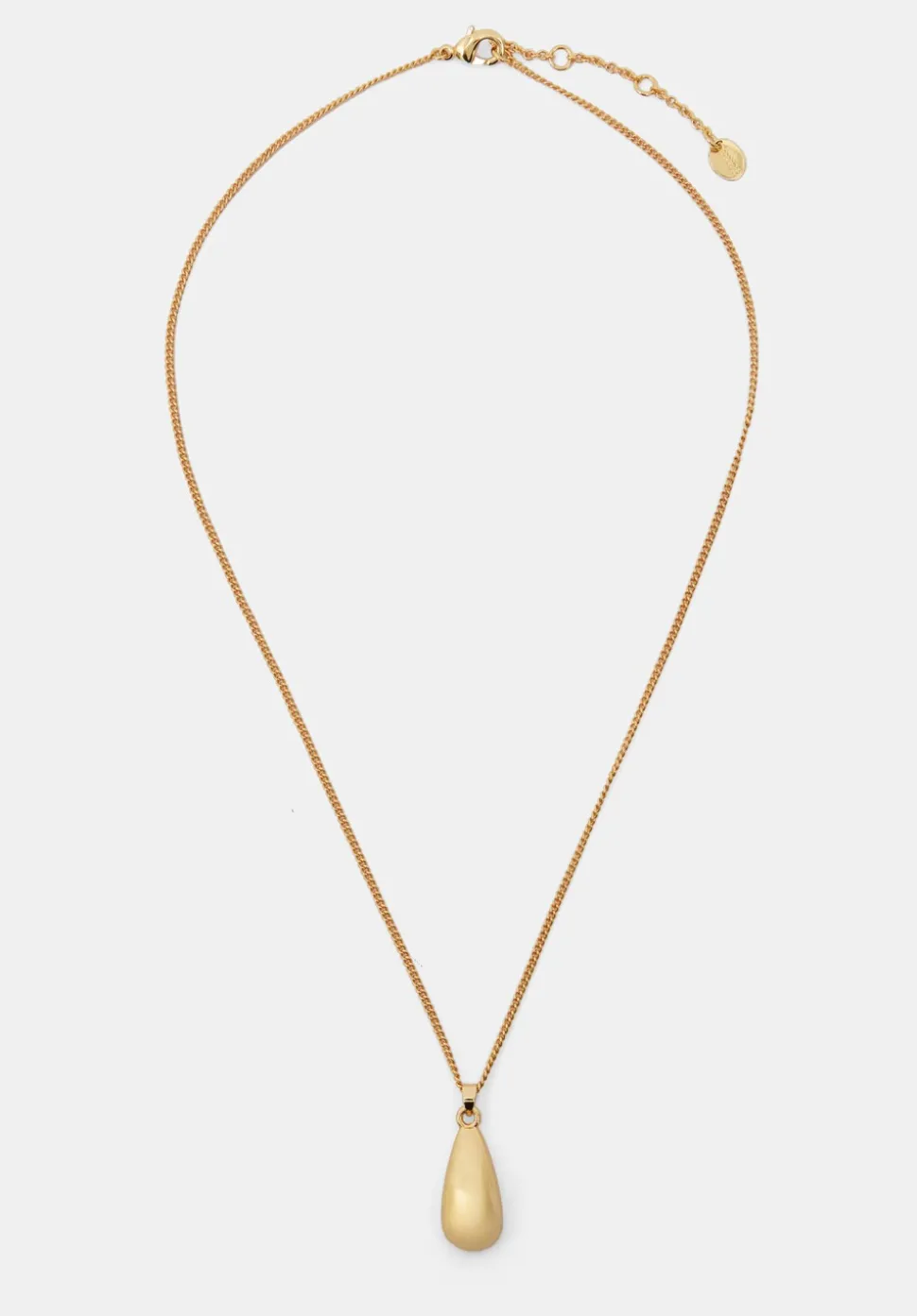 Teardrop Pendant Chain Necklace