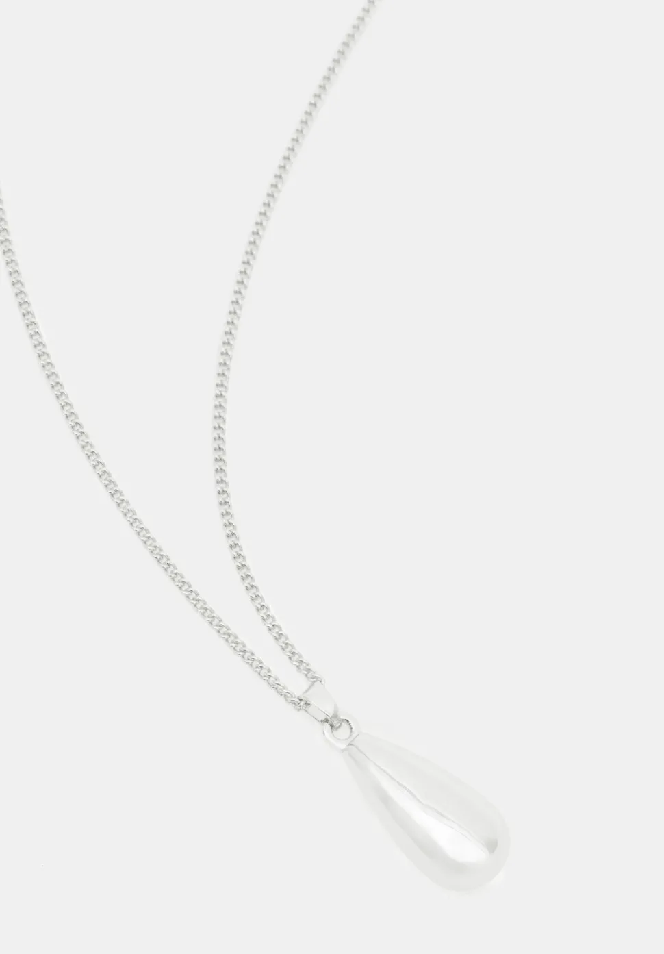 Teardrop Pendant Chain Necklace