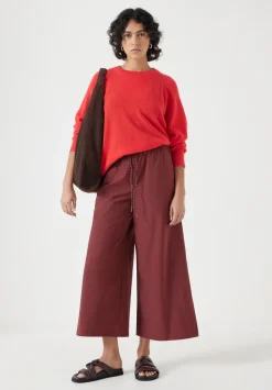 Technical Melissa Wide Leg Cropped Trousers