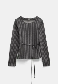 Tie Back Seamed Top