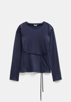 Tie Back Seamed Top
