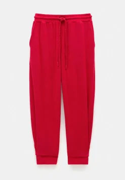 Towelling Barrel Leg Pleat Joggers