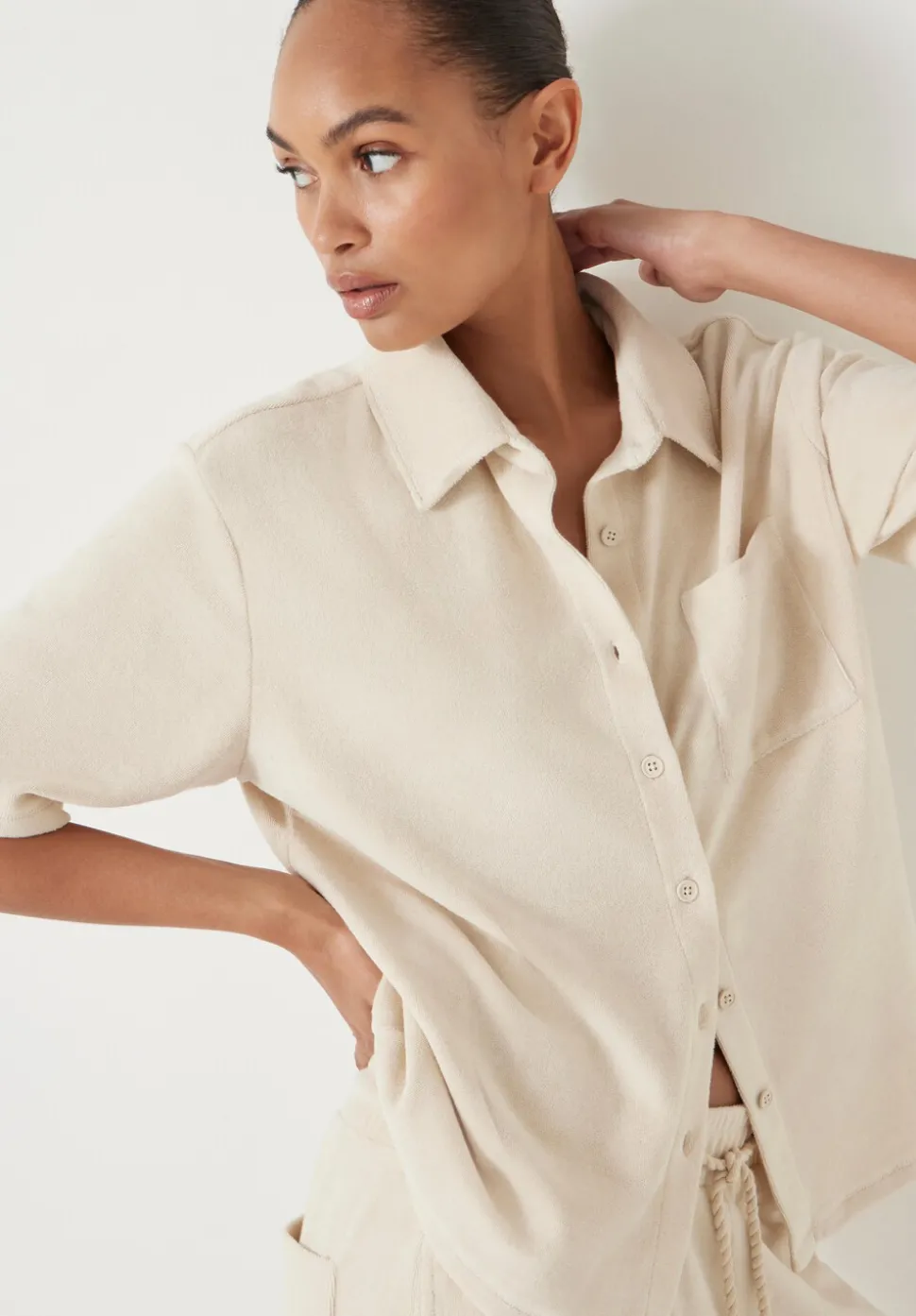 Towelling Short Sleeve Shirt