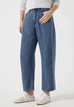 Two Tone Barrel Leg Jeans