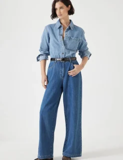 Two Tone Evelyn Denim Jumpsuit