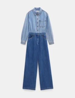 Two Tone Evelyn Denim Jumpsuit