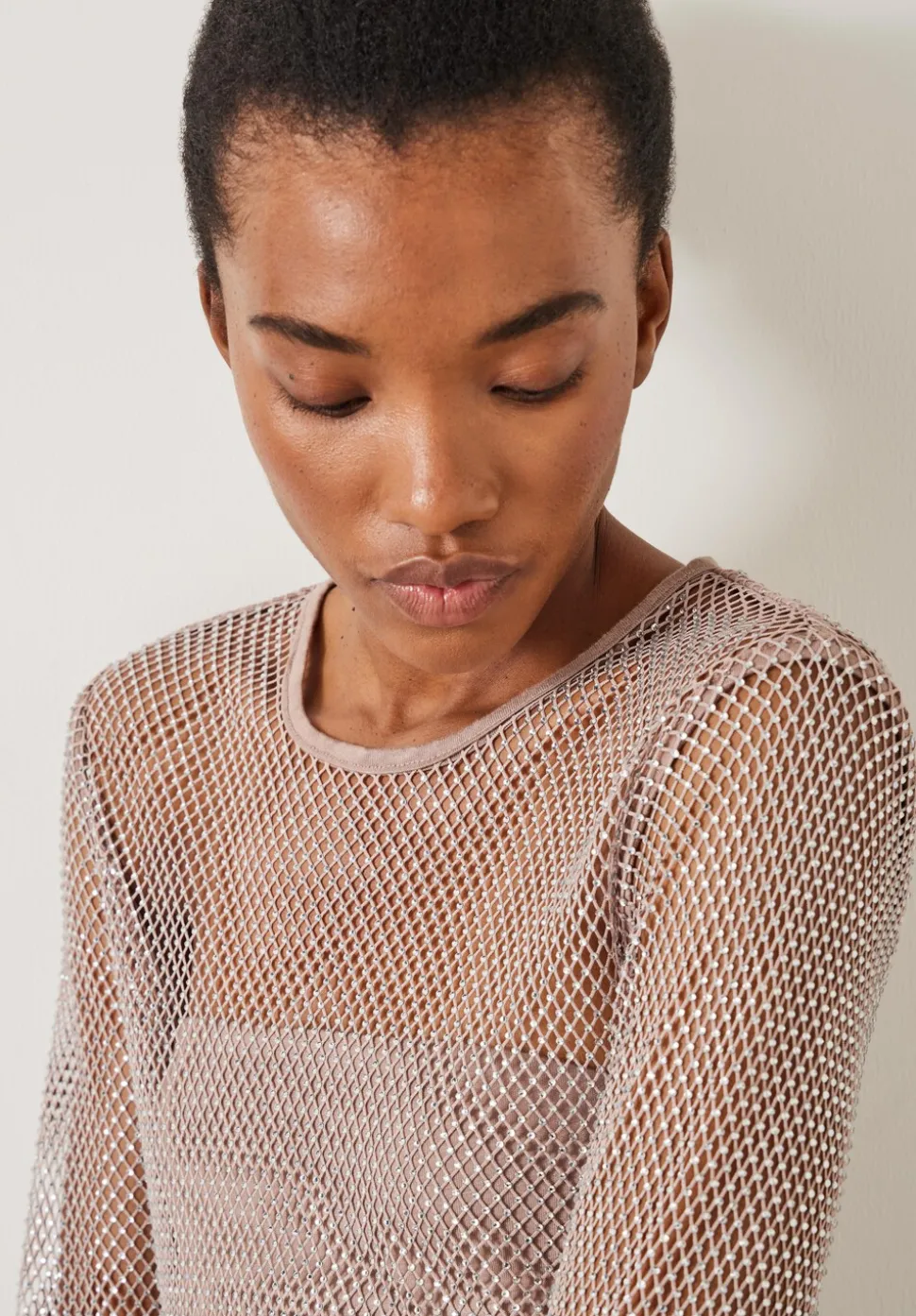 Una Sparkle Long Sleeve Top
