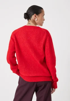 V Neck Wool Blend Jumper