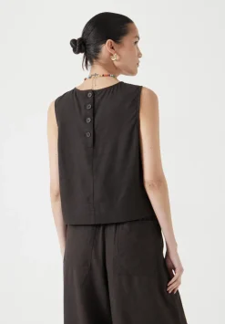 Vera Linen Blend Shell Top
