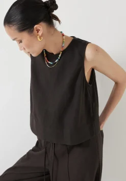 Vera Linen Blend Shell Top