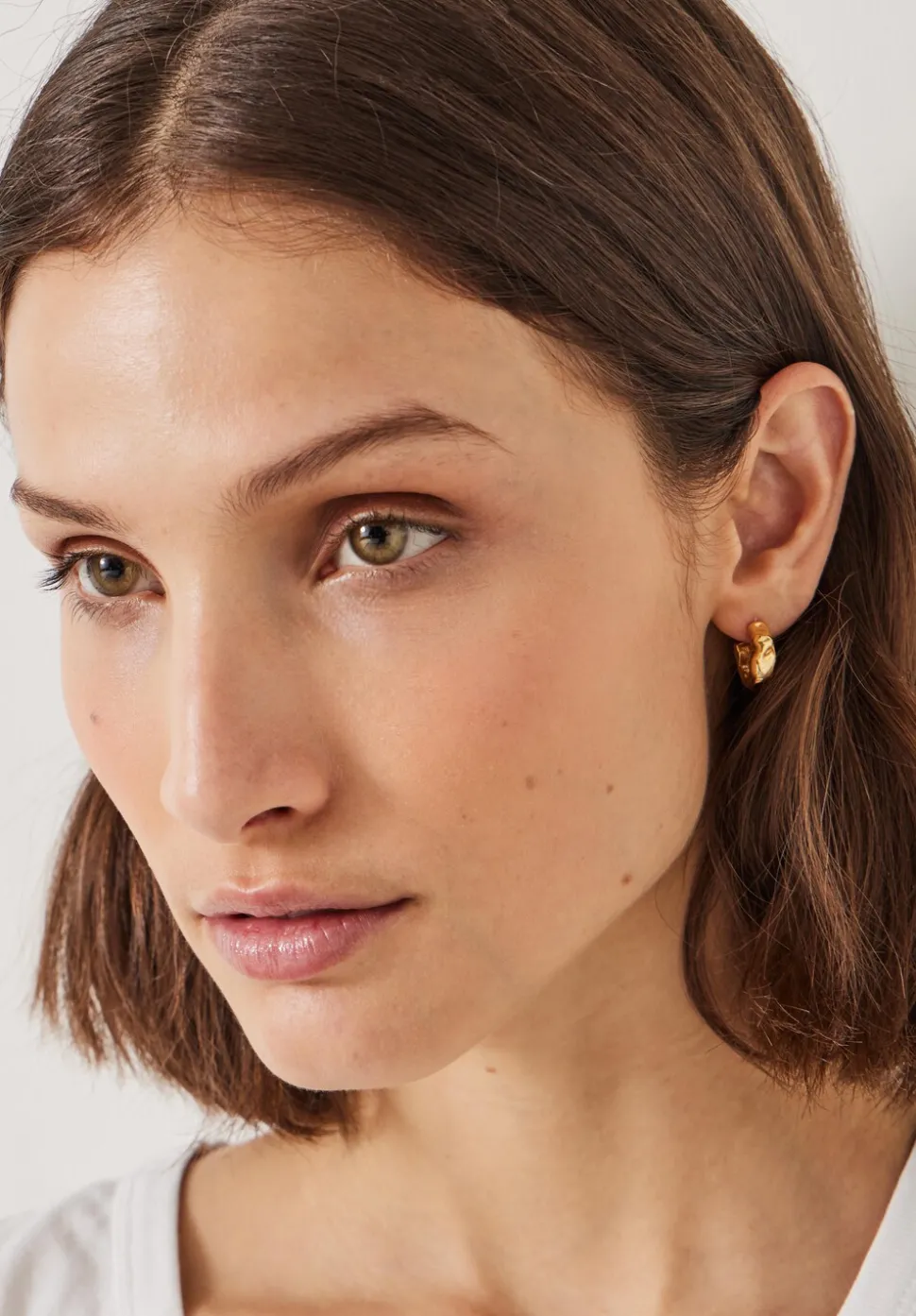 Wave Huggie Hoop Earrings