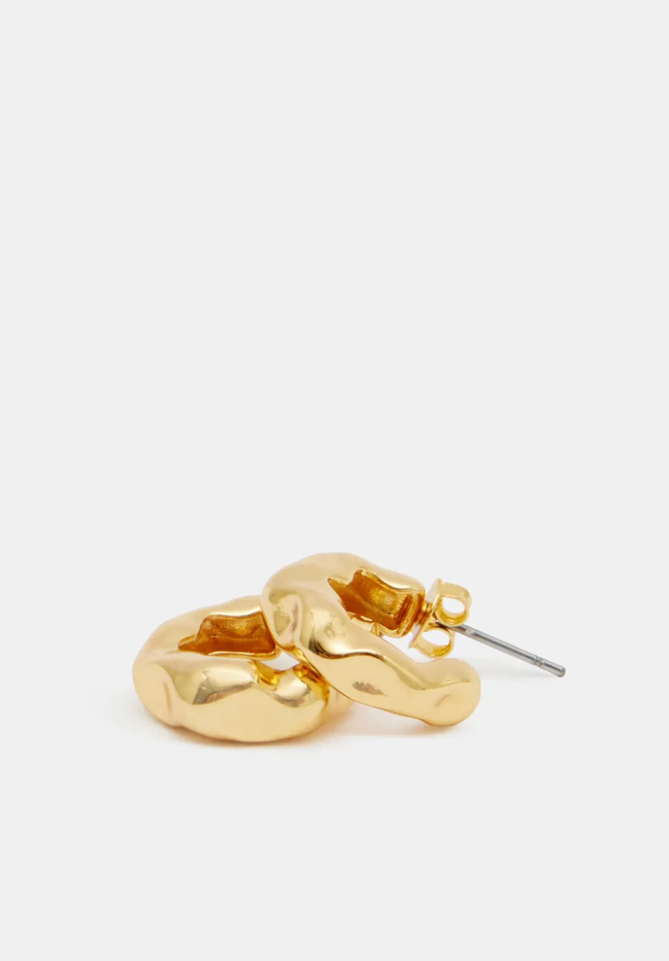 Wave Huggie Hoop Earrings