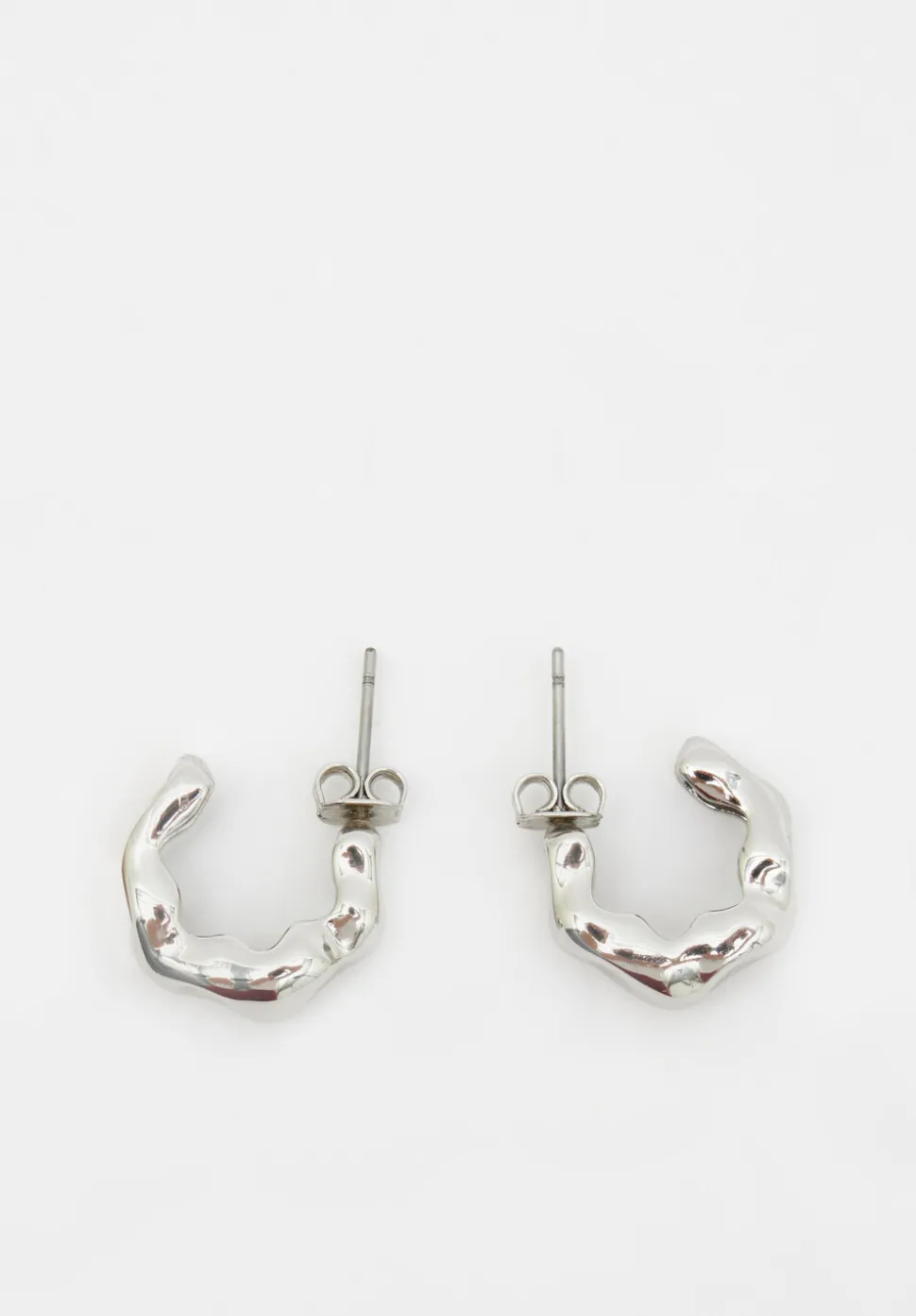 Wave Huggie Hoop Earrings