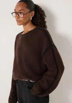 Whitney Whipstitch Knitted Jumper