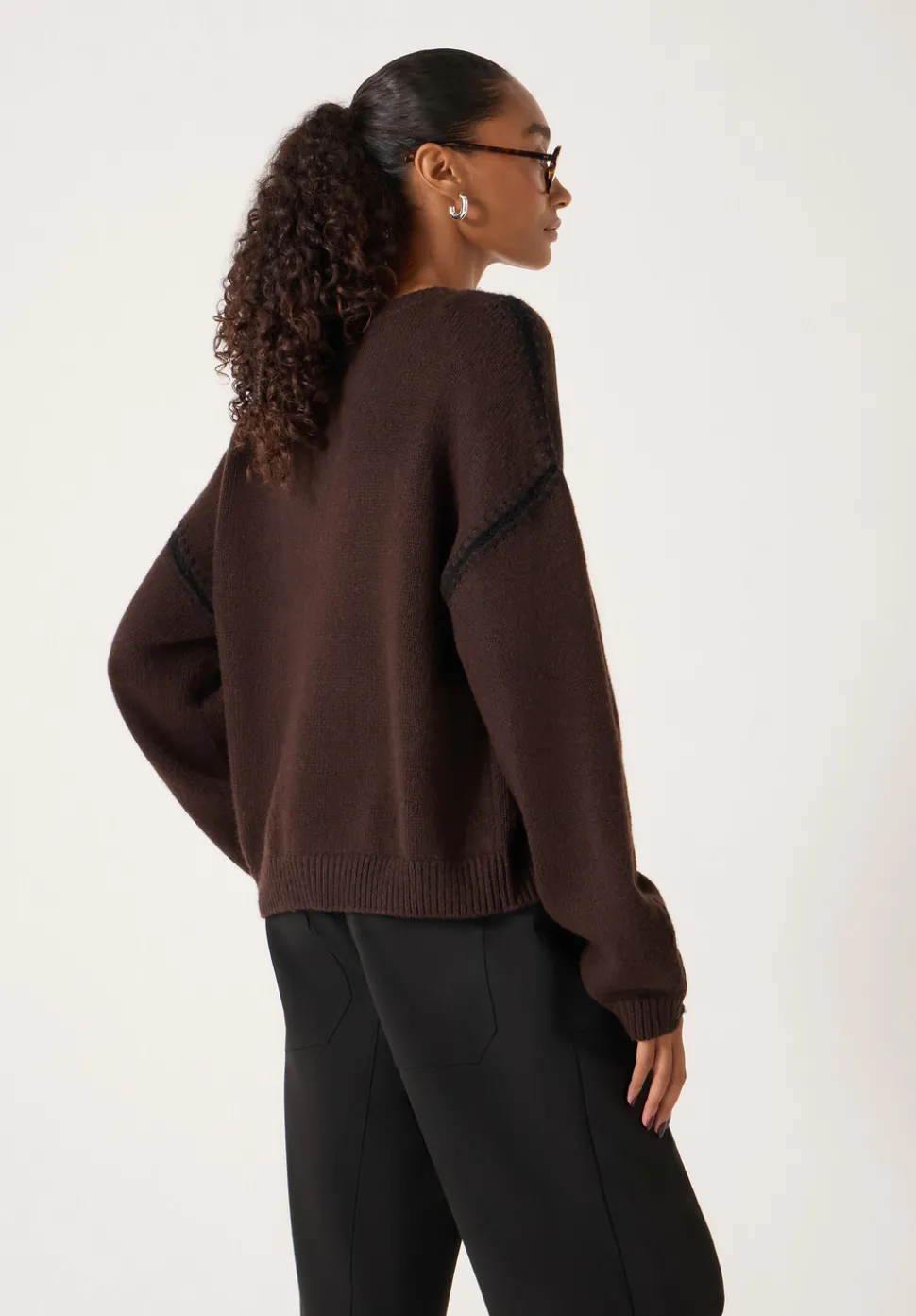 Whitney Whipstitch Knitted Jumper