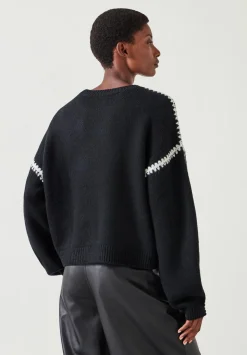 Whitney Wool Blend Stitch Detail Jumper