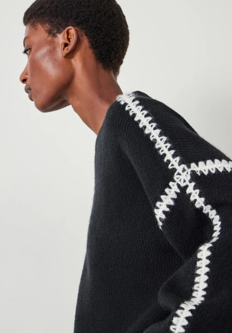 Whitney Wool Blend Stitch Detail Jumper