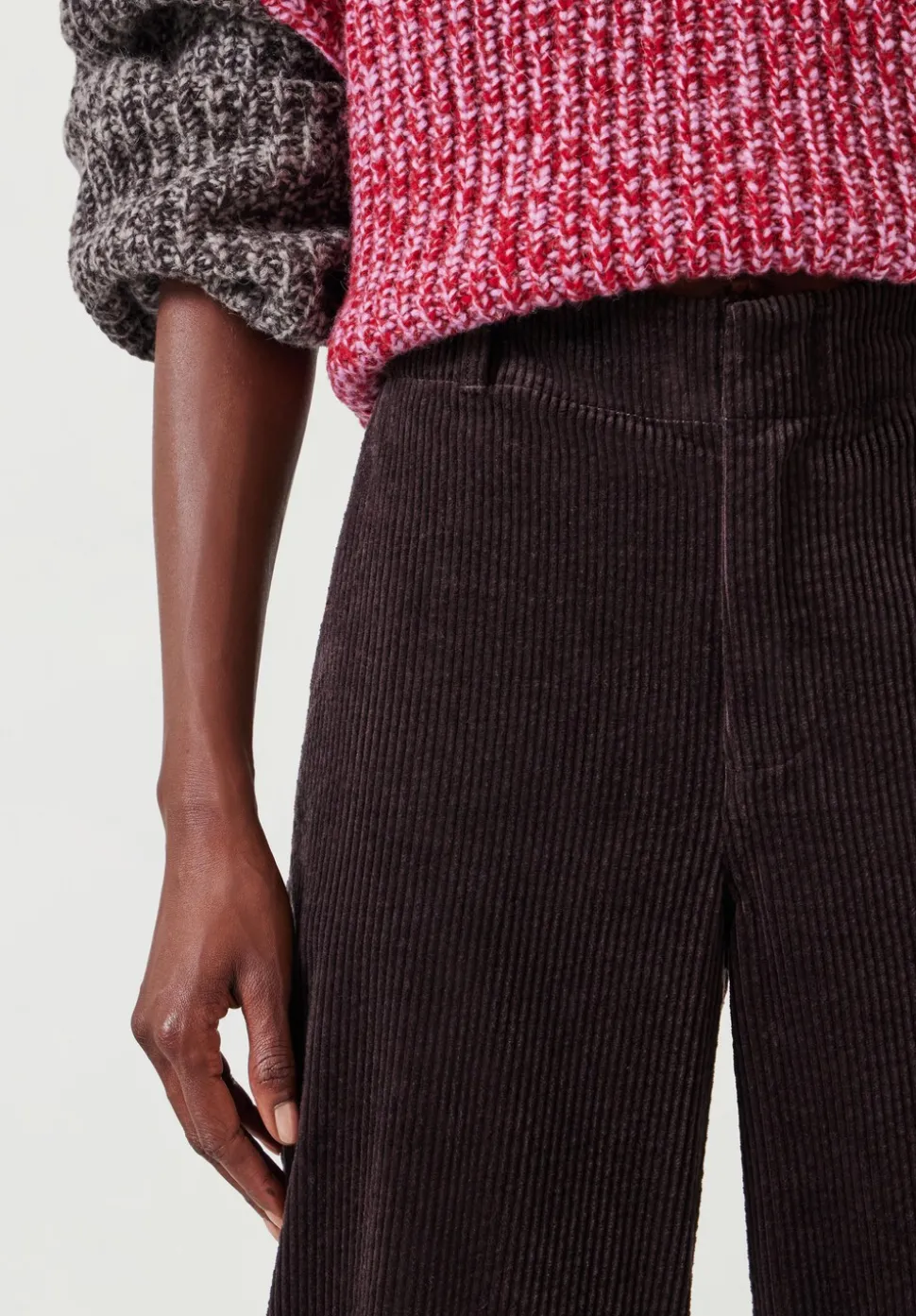 Wide Leg Cord Trousers