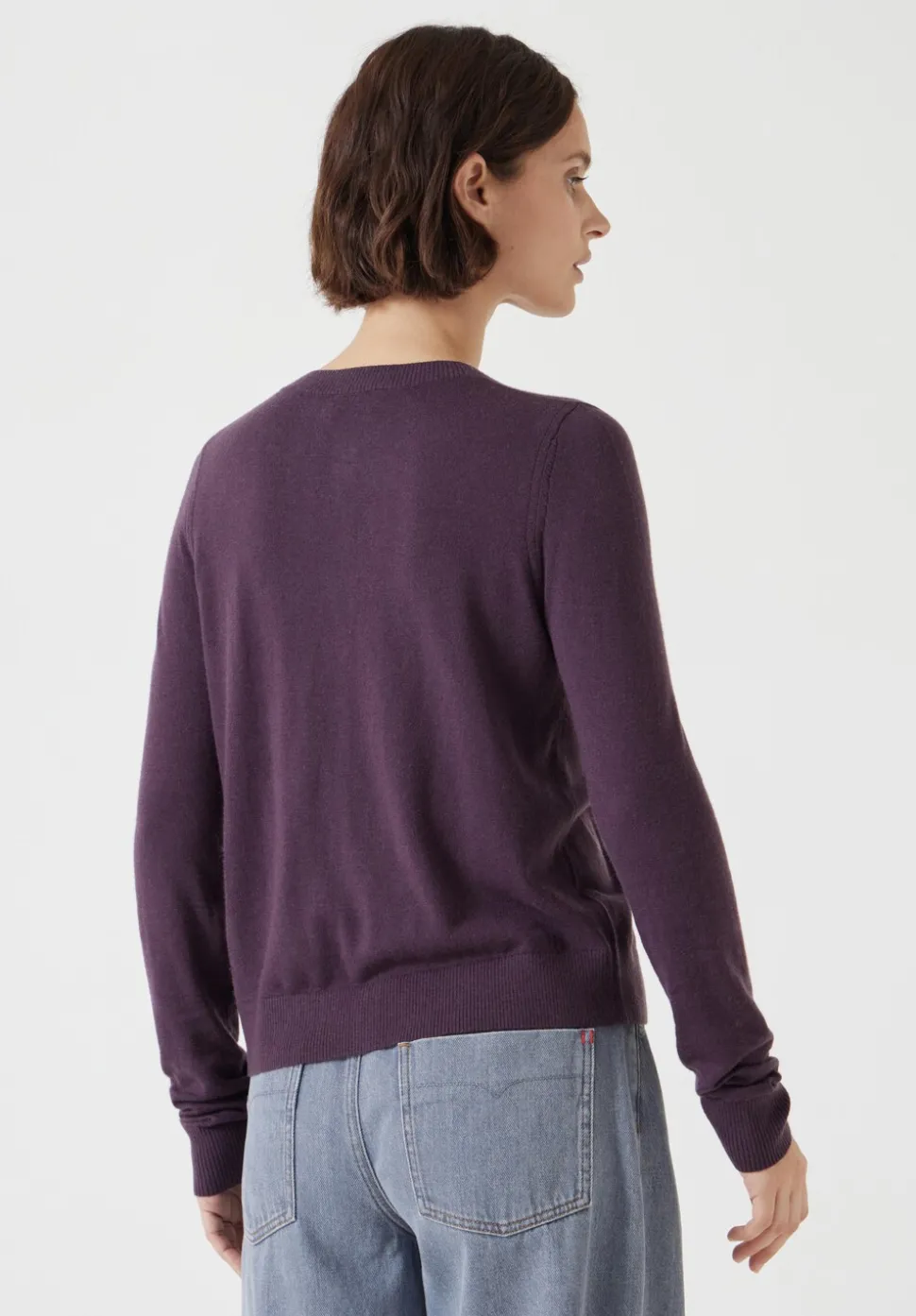 Wool Blend Slim Knitted Cardigan