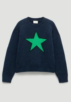 Wool Blend Star Jacquard Jumper