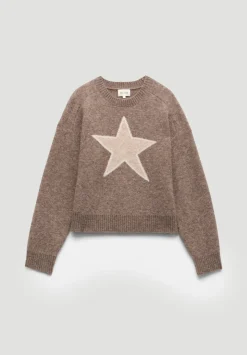 Wool Blend Star Jacquard Jumper