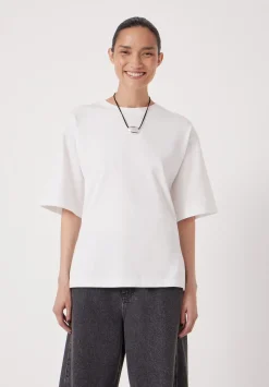 Zip Back Cotton T-Shirt