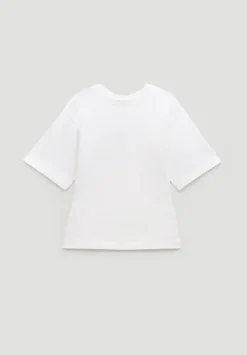 Zip Back Cotton T-Shirt