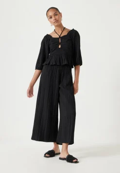 Zoe Crinkle Peplum Top